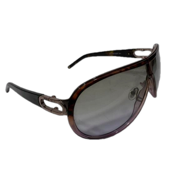 Jimmy Choo Italy Vintage Visor Oversized Wraparound Sunglasses Eye Glasses
